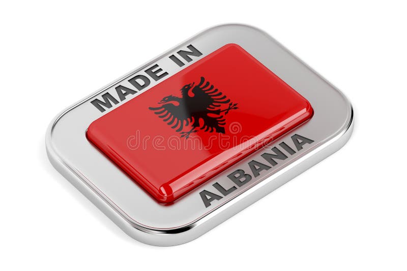 Fabriqué en Albanie illustration stock Fabriqué en Albanie illustration stock