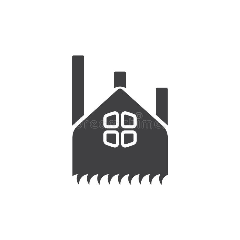 Fabryczny sylwetka symbolu logo wektor ilustracja wektor Fabryczny sylwetka symbolu logo wektor ilustracja wektor