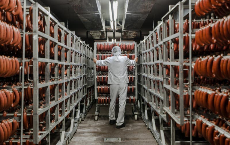 Fabryka dla produkci jedzenie od naturalnych składników Masarka sklep Zarzynać wołowinę