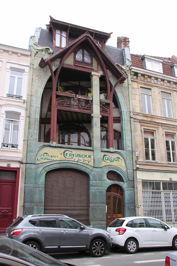 Facade Coilliot House Lille France Editorial Photography Image