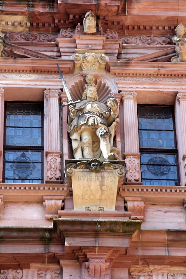 Facade of Heidelberg Castle, Germany