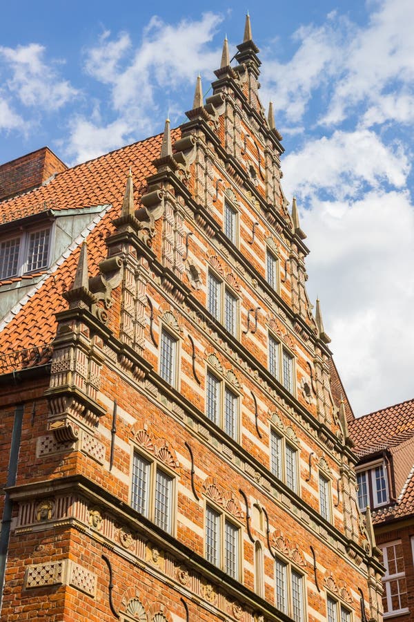 Facade of the Historic Weigh House in Bremen Stock Photo Image of