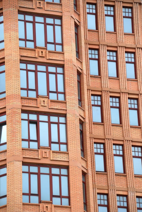 The facade of a modern building