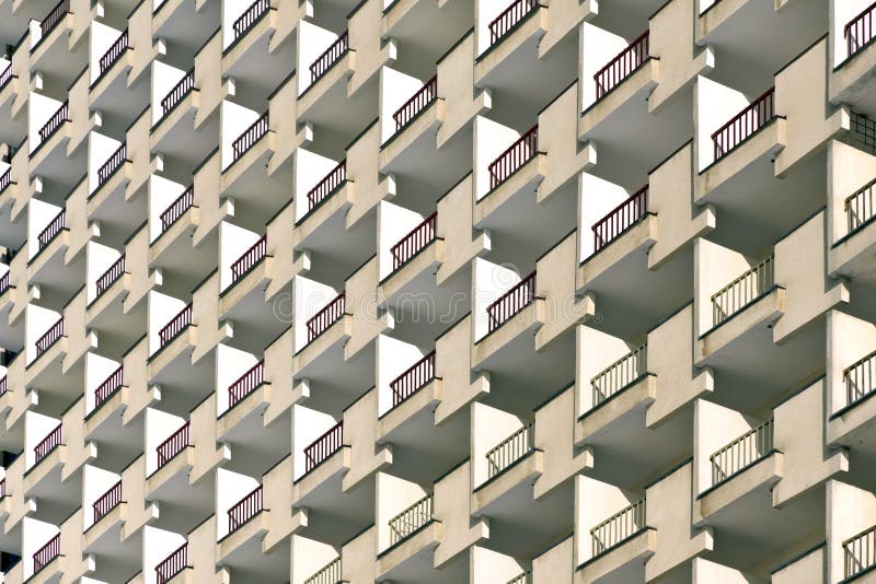 The facade of a multi-storey buildings.