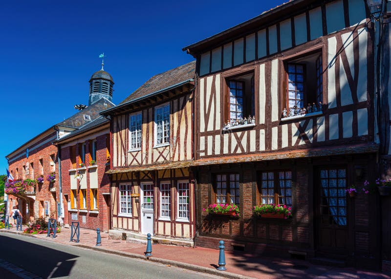 Old Norman House in Lyons La Foret Stock Photo - Image of city, decoration:  192169156