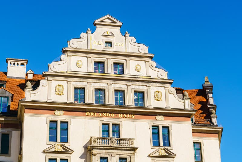 Facade of Orlando house, Munich, Bavaria stock image Facade of Orlando house, Munich, Bavaria stock image