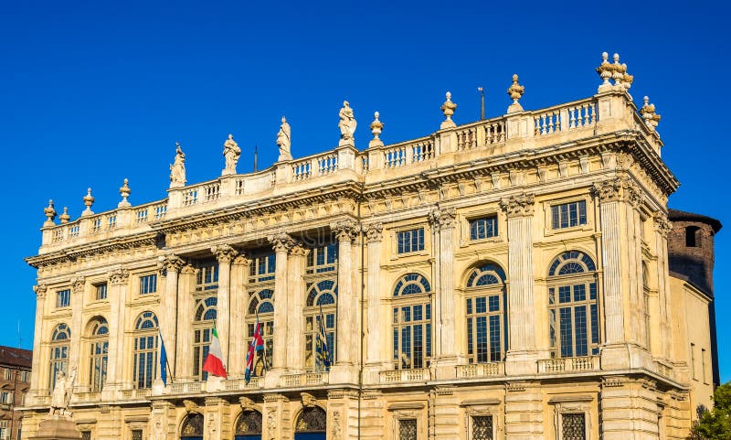 Torino Italy - Detail Of Palazzo Madama Stock Image - Image of castello ...