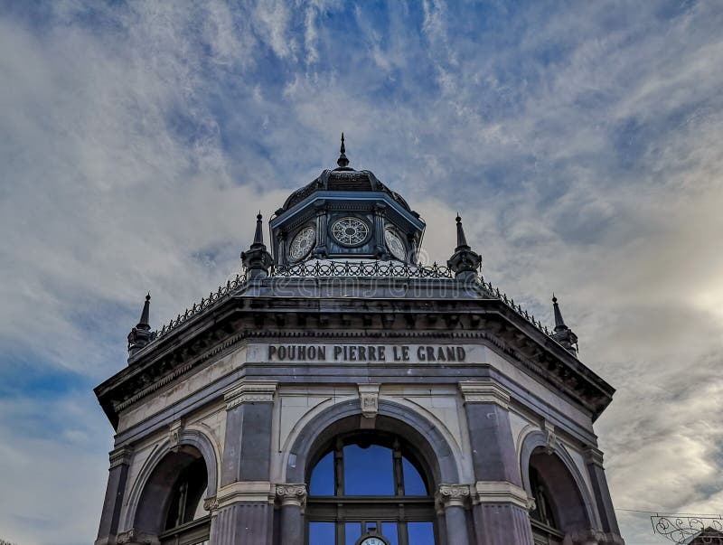 Facade of the spring of Pierre Le Grand in Spa, Belgium, which currently houses the tourist office and a museum.