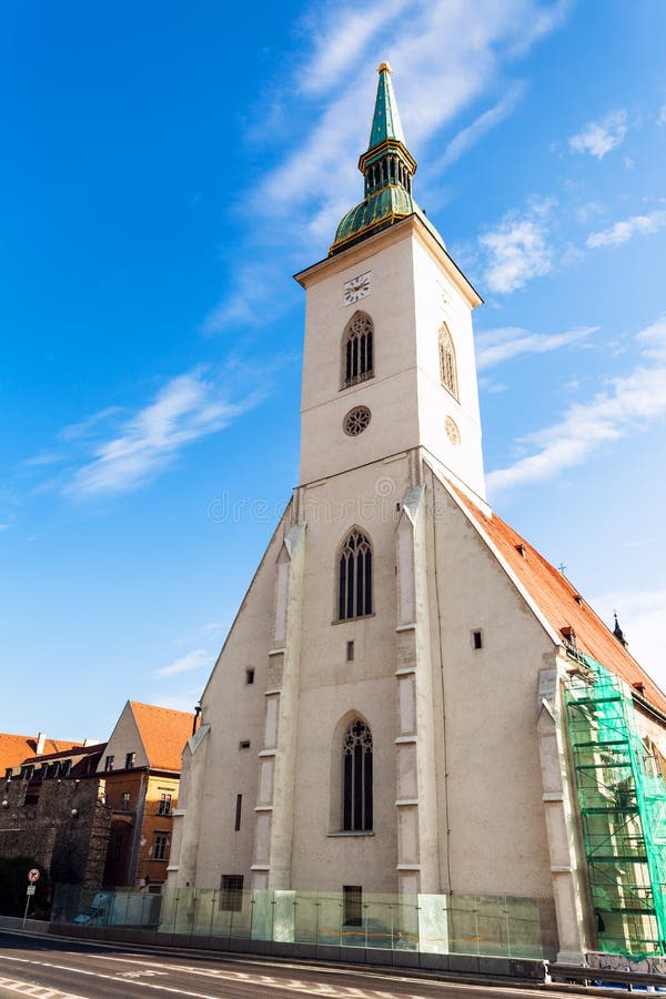 Facade of St. Martin Cathedral in Bratislava