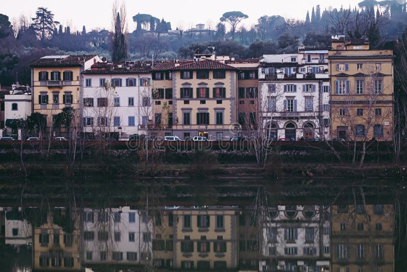 Florence river Arno stock image. Image of ancient, monument - 11710441