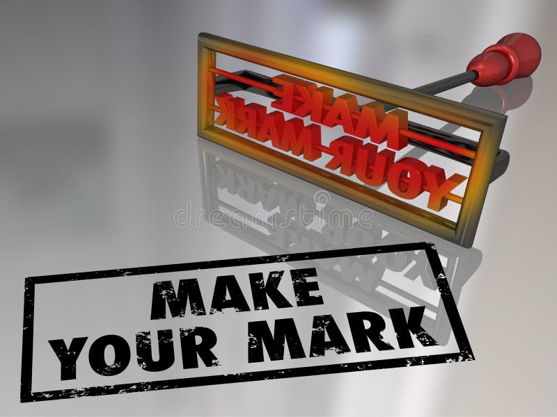 Faccia il vostro Mark Branding Iron Lasting Impression royalty illustrazione gratis Faccia il vostro Mark Branding Iron Lasting Impression royalty illustrazione gratis