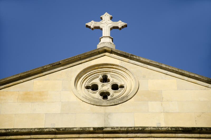 Facciata di una chiesa 7 fotografia stock
