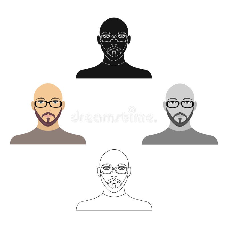 The Face of a Bald Man with Glasses, with a Beard and Mustache. the Face of a Man Single Icon in Cartoon Style Vector Stock Vector - Illustration of cartoon, mustache: 136103099 The Face of a Bald Man with Glasses, with a Beard and Mustache. the Face of a Man Single Icon in Cartoon Style Vector Stock Vector - Illustration of cartoon, mustache: 136103099