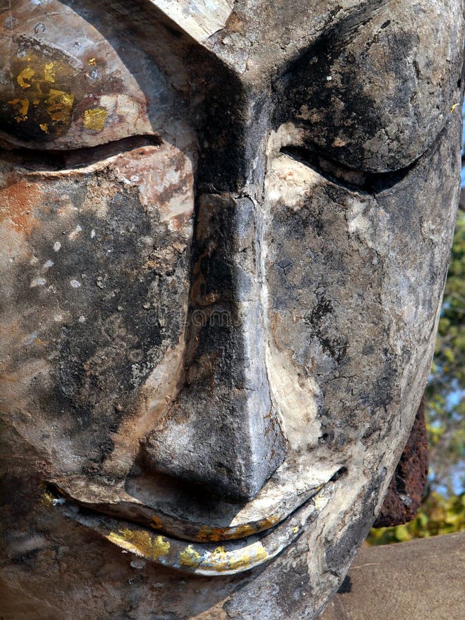 Face of Buddha image in Wat Phra Kaeo