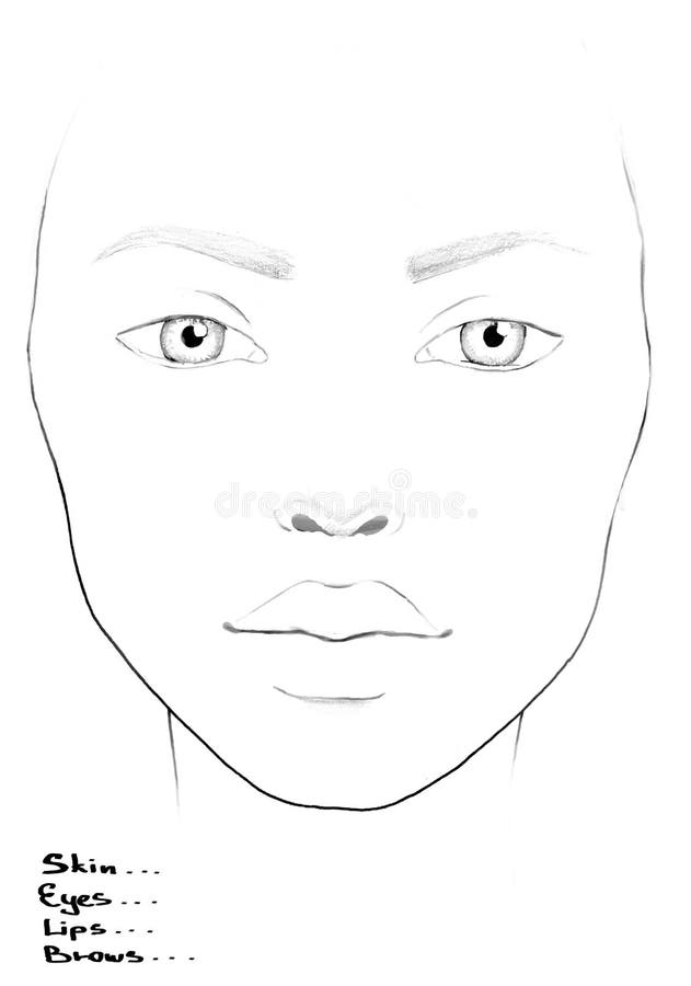 Free Printable Face Charts For Makeup Artists