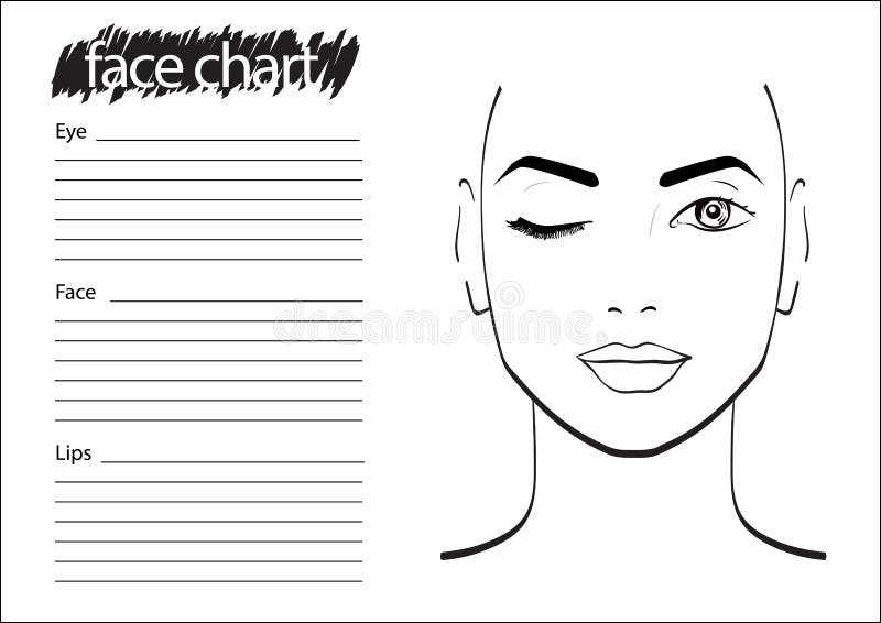 Blank Face Chart