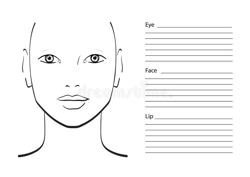 Makeup Artist Face Charts