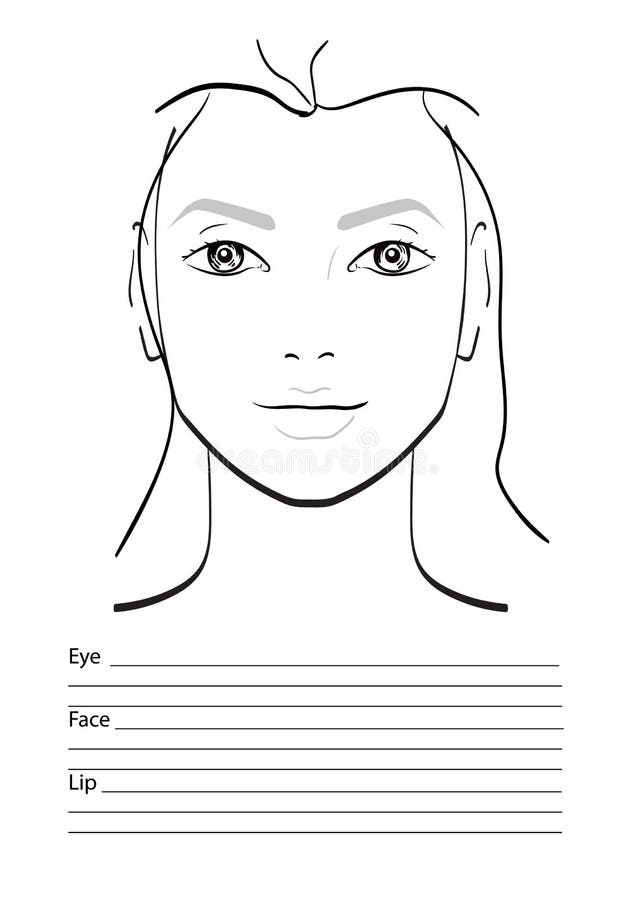 Free Printable Face Charts For Makeup Artists