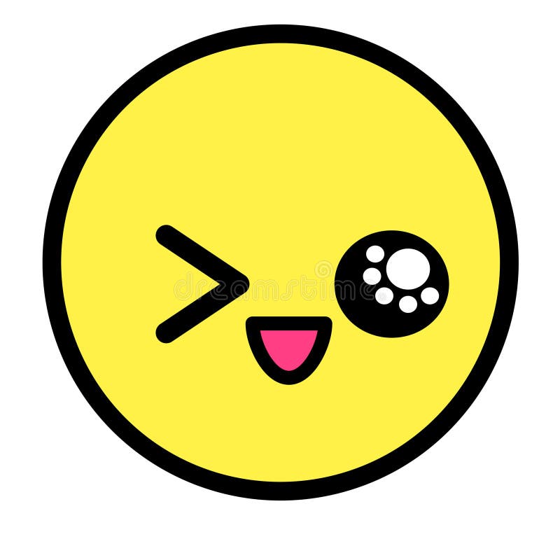 Cara Lisa Do Emoji Do Kawaii Personagem De Banda Desenhada Engraçado Bonito  Linha Simples ícone Da Web Das Expressões Da Arte Eti Ilustração Stock -  Ilustração de tecla, modo: 141884483