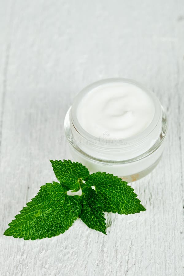 Face cream in blue jar stock image. Image of container 27578507