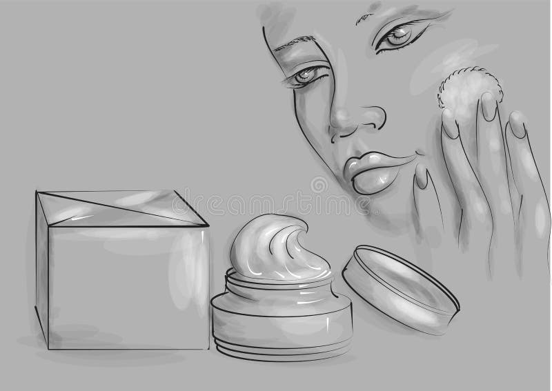 Face Cream Jar Stock Illustrations 3,772 Face Cream Jar Stock