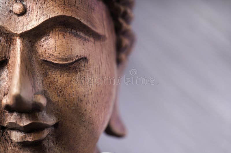 Face de madeira de Buddha