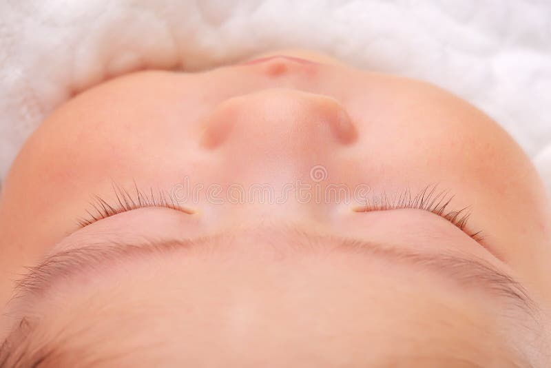 Face do bebê de sono 2 imagens de stock royalty free Face do bebê de sono 2 imagens de stock royalty free