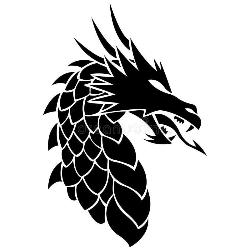 Dragon Tattoo Stencil Design from Stencil Kingdom