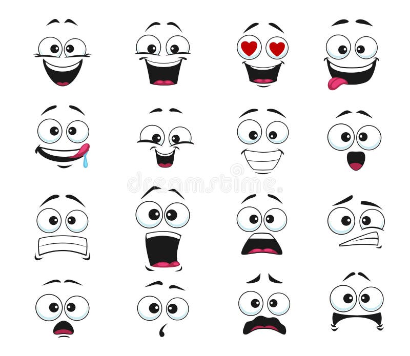 scared face emoticon icon, Stock vector