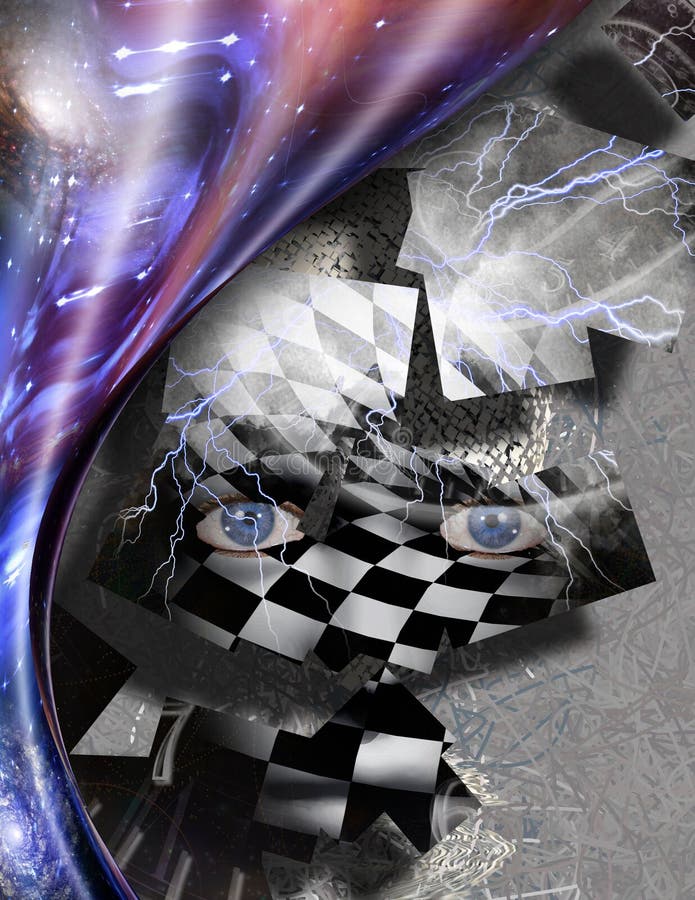 Face of God vector illustration