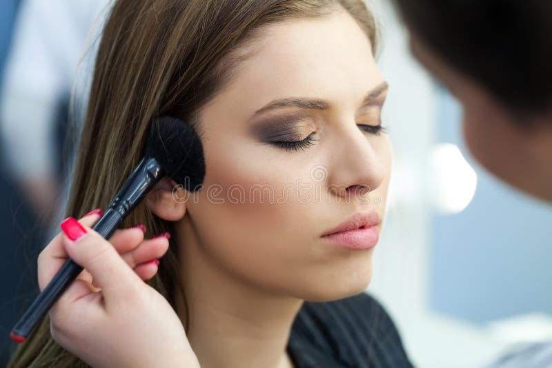 Face Makeup in studio