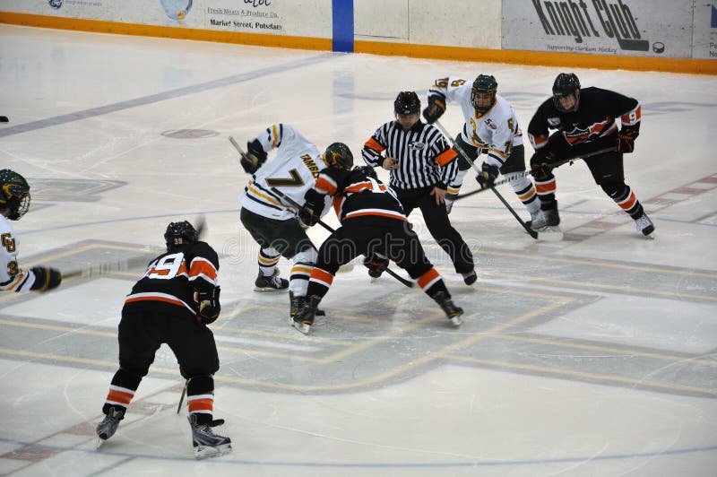Face Off in Ice Hockey Game Editorial Image Image of equipment