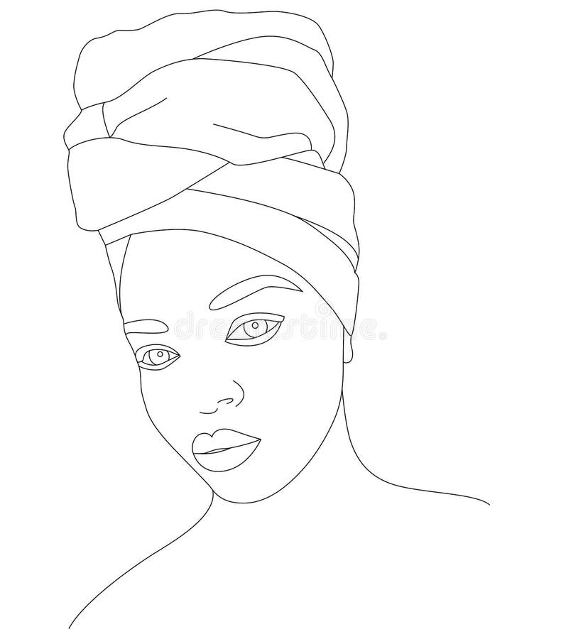 African Woman Traditional Tattoo Stock Illustrations – 221 African ...