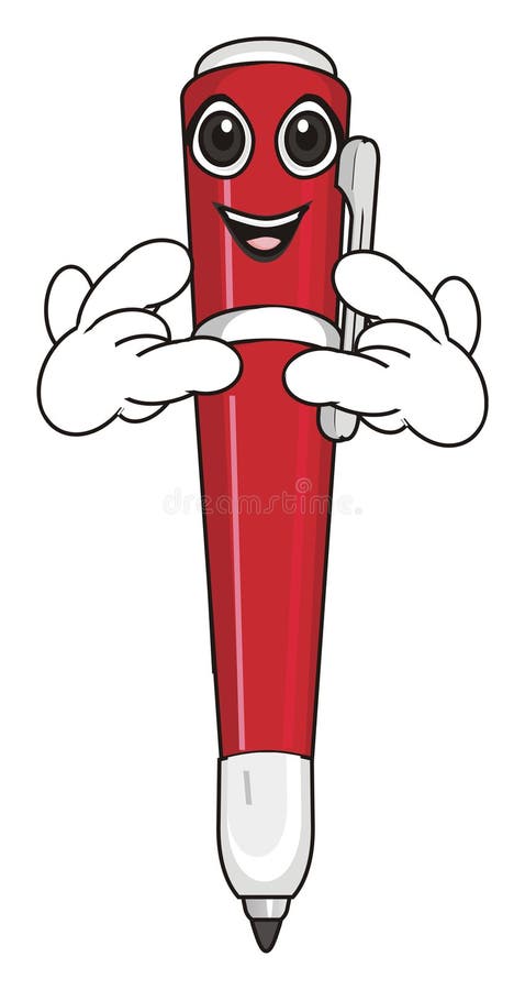 Face of pen stock illustration. Illustration of roll - 100522263