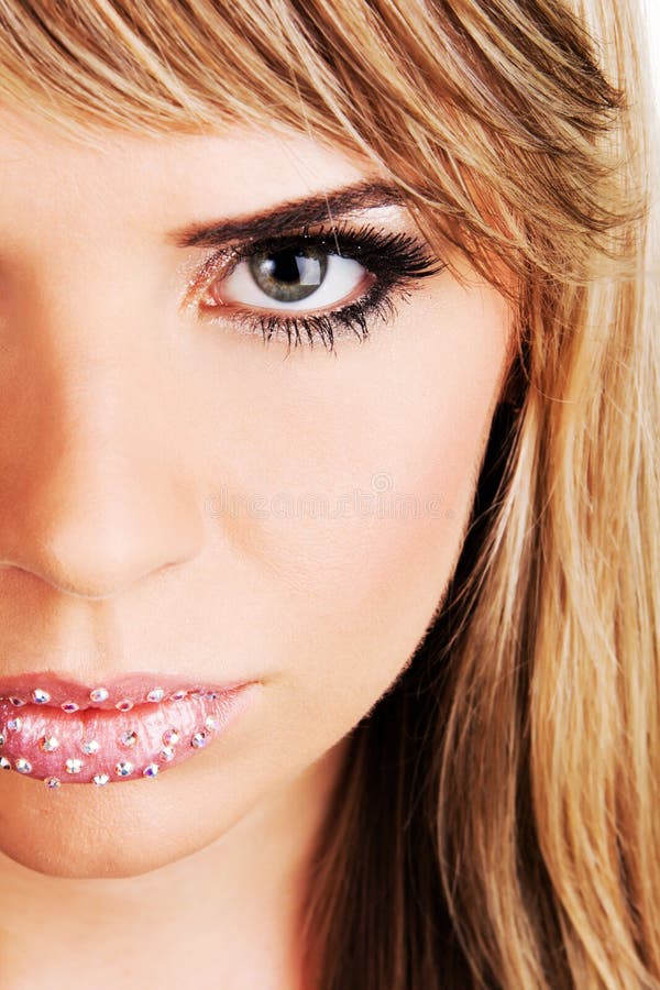 Face portrait of a beautiful woman royalty free stock photography Face portrait of a beautiful woman royalty free stock photography