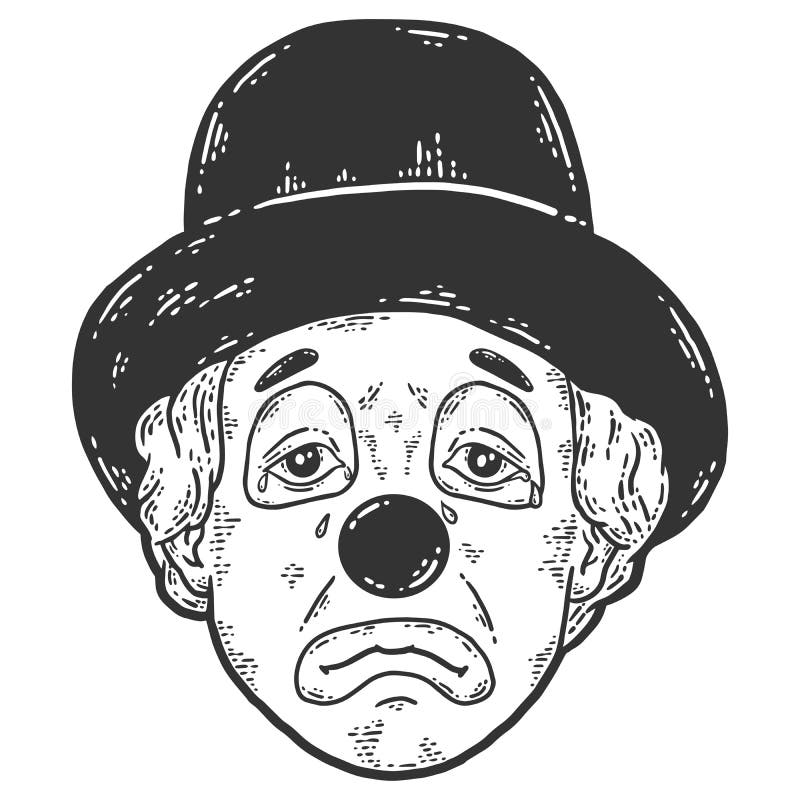 Sad Clown Face Sketch Stock Illustrations – 58 Sad Clown Face Sketch Stock  Illustrations, Vectors & Clipart - Dreamstime