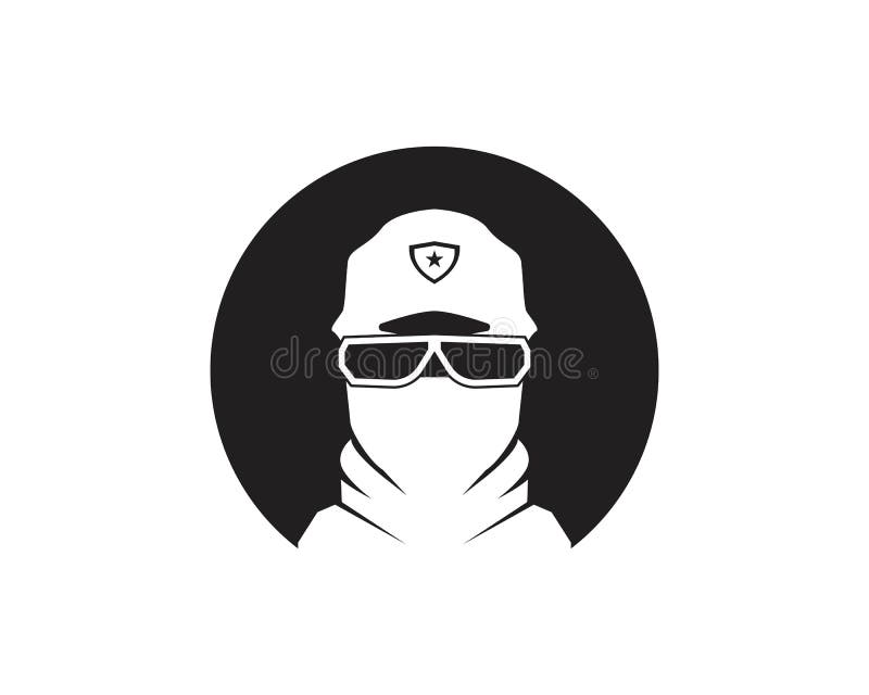 Face Shield Protection Logo Template Stock Illustration Illustration