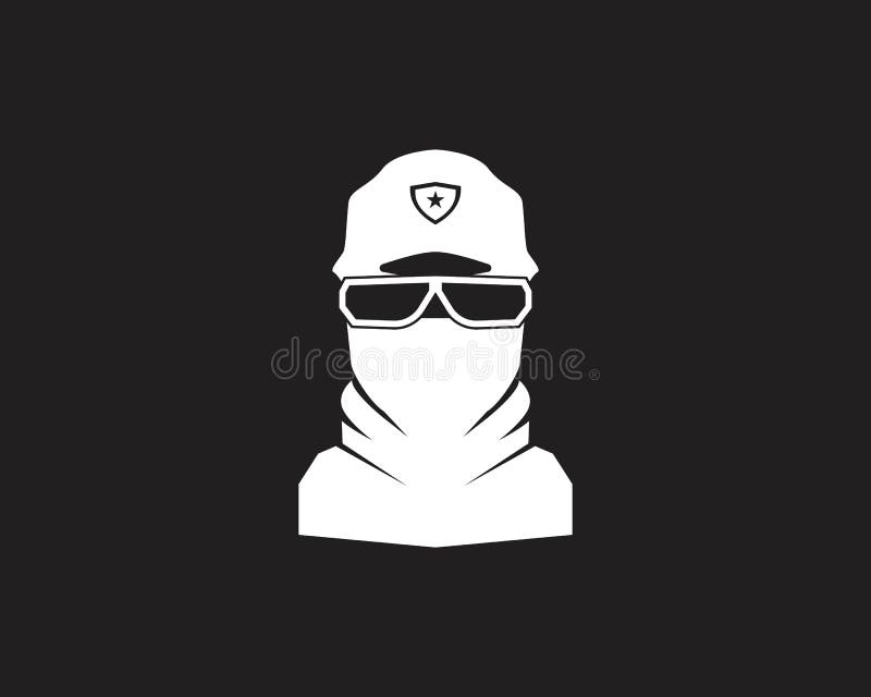 Face Shield Protection Logo Template Stock Illustration Illustration