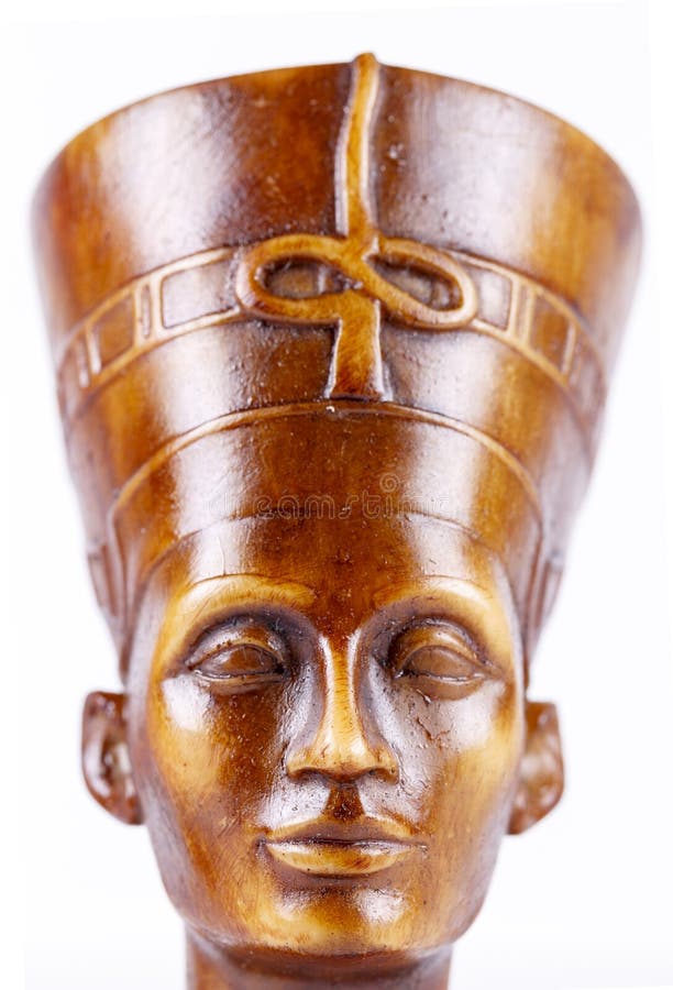 Face of statue of pharaoh.