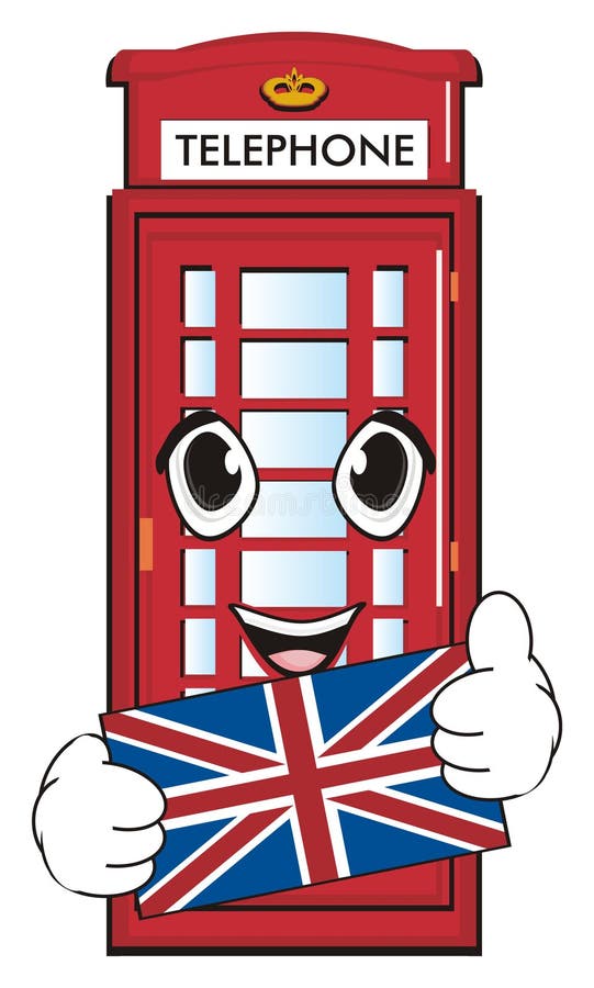 Face of telephone with flag and gesture