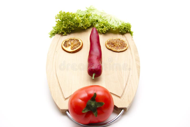 Face from vegetable