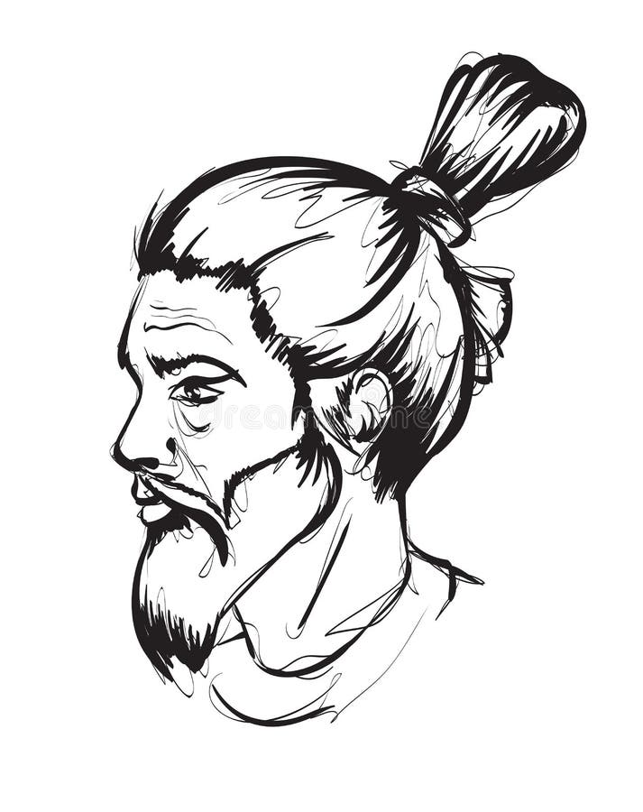 The Face of a Young Man. Man with a Beard and a Bunch of Hair.. Fashion Man Face Stock Vector - Illustration of designer, text: 147808326 The Face of a Young Man. Man with a Beard and a Bunch of Hair.. Fashion Man Face Stock Vector - Illustration of designer, text: 147808326