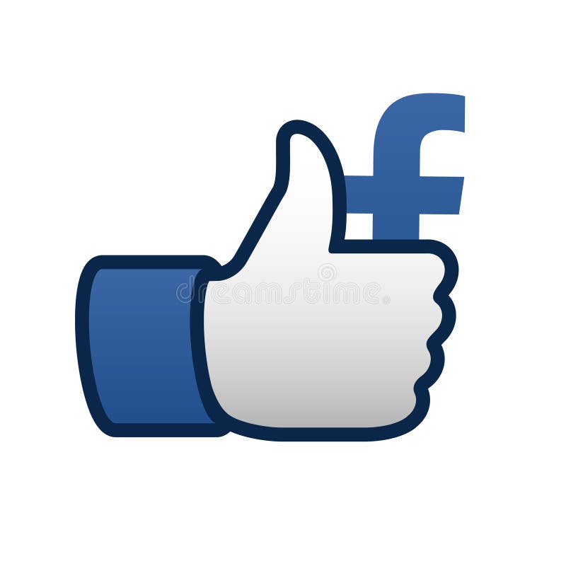 Facebook gillar tummar upp symbolsymbol royaltyfri illustrationer Facebook gillar tummar upp symbolsymbol royaltyfri illustrationer