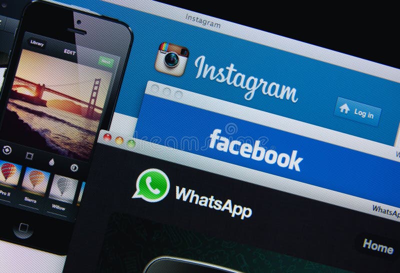 Facebook, Instagram, Whatsapp