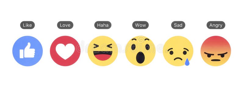 Facebook like button and Empathetic Emoji Reactions