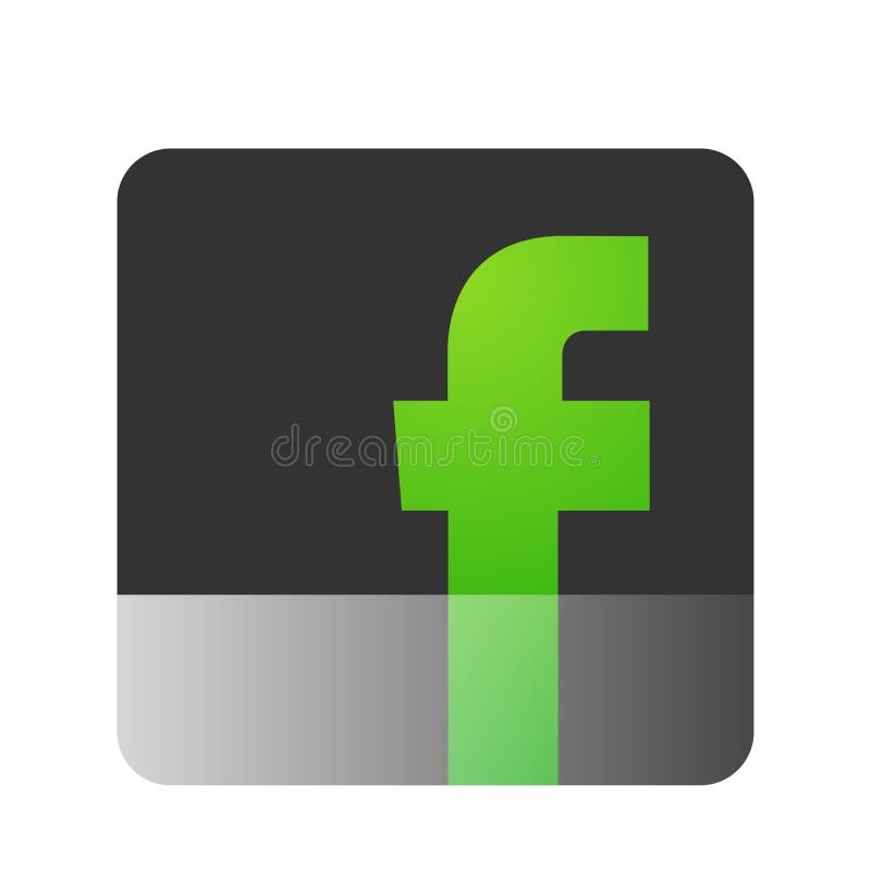 Facebook Logo Icon Vector Illustrations In Green Black On White Background Editorial Photo Illustration Of Vecter Illustrations