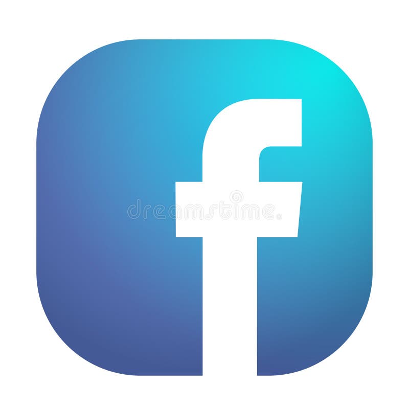Facebook Logo Icon Vector Illustrations on White Background Editorial Stock Image Illustration