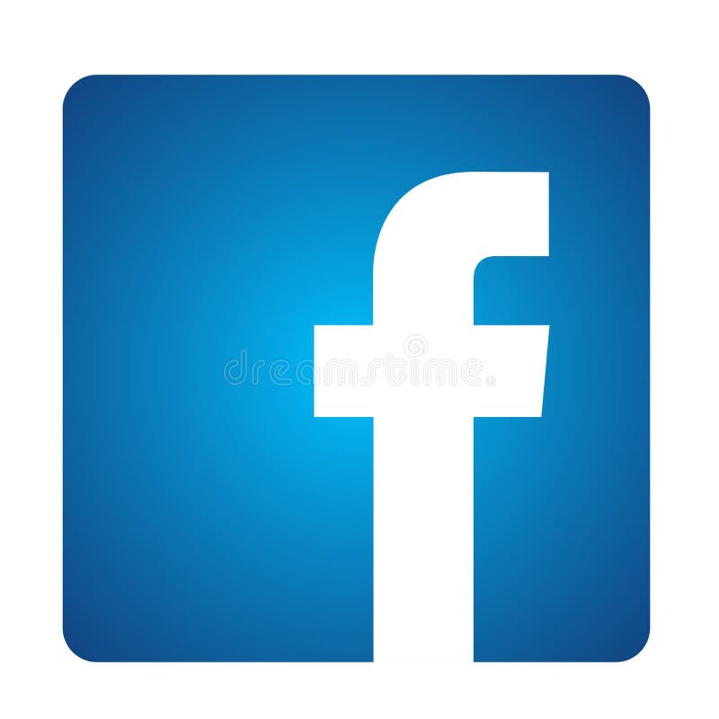 Facebook Logo Icon Vector Illustrations on White Background Editorial Stock Image Illustration
