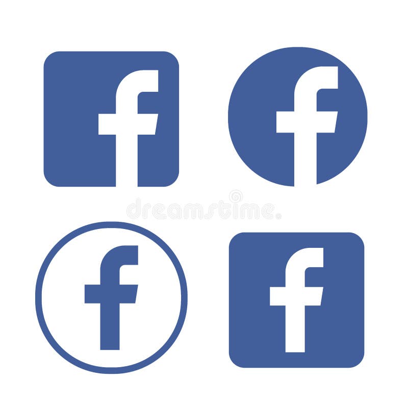 Facebook Logo Vector Illustration Facebook Icon Vector Editorial Image Illustration Of Blue Logotype