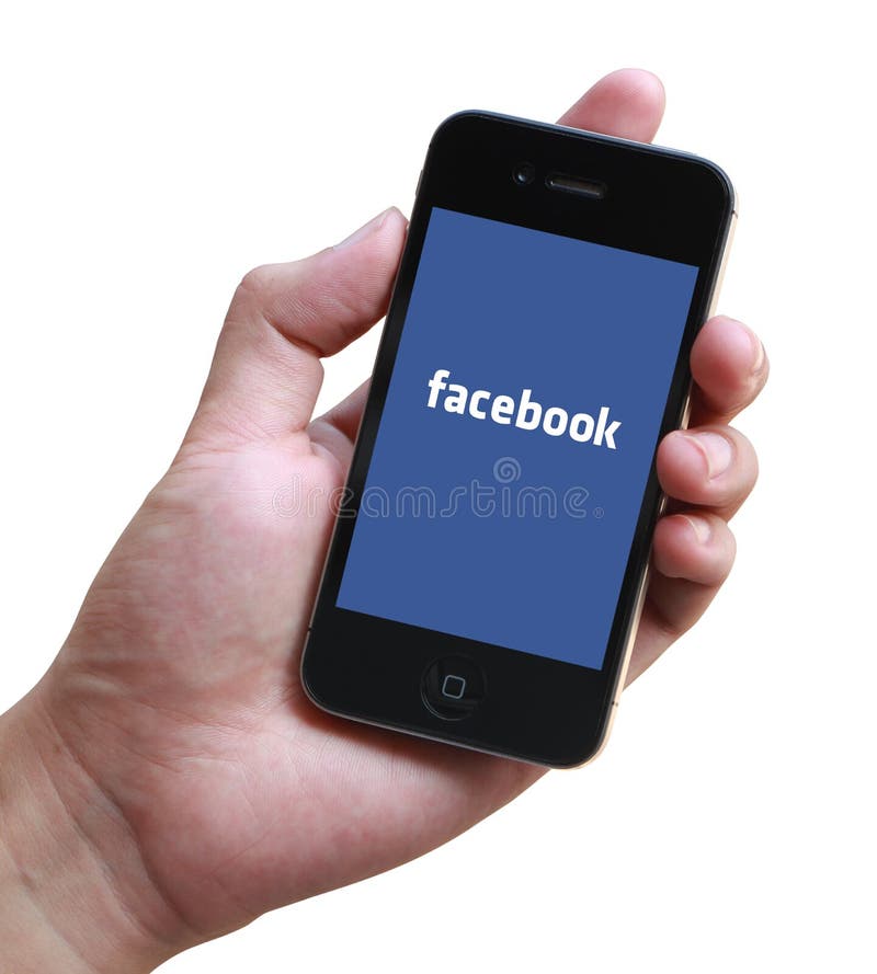 Facebook nazwy użytkownika strona na Jabłczanym iPhone obrazy stock Facebook nazwy użytkownika strona na Jabłczanym iPhone obrazy stock